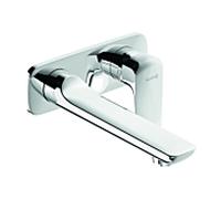 Kludi Ameo wall mitigeur lavabo 412450575 chromé , projection 235mm, raccord caché