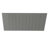 Kludi Asana - Douche de tête, 34 x 34 cm, Gunmetal brossé 69400N2-00