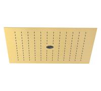 Douche de tête ASANA Kludi 440 x 440 mm, jet pluie et laminaire, PVD or brossé