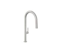 Kludi Aurea - Mitigeur d'évier avec douchette extractible, nickel brossé 55852N575