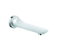 KLUDI BALANCE Bec déverseur pour baignoire, montage mural, saillie 170mm, 5250391, Couleur: Blanc / Chrome