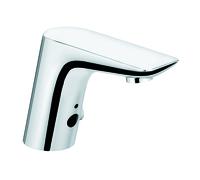 KLUDI BALANCE E Robinetterie de lavabo électronique, montage monotrou, hauteur de bec 105mm, alimentation par pile, 5210005, Couleur: chrome