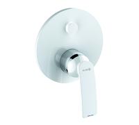 KLUDI BALANCE Mitigeur monocommandé encastré pour bain et douche, 527599175, Couleur: Blanc / Chrome