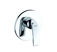 KLUDI BALANCE Mitigeur monocommandé encastré pour douche, 28 l/min, 527550575, Couleur: chrome