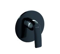KLUDI BALANCE Mitigeur monocommandé encastré pour douche, 28 l/min, 527558775, Couleur: noir mat / chrome