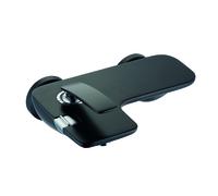 KLUDI BALANCE Mitigeur monocommandé pour bain et douche, montage mural, 524458775, Couleur: noir mat / chrome