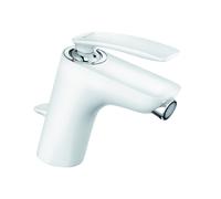 KLUDI BALANCE Mitigeur monocommandé pour bidet, montage monotrou, hauteur de bec 100mm, 522169175, Couleur: Blanc / Chrome