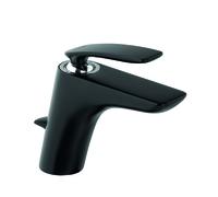 KLUDI BALANCE Mitigeur monocommandé pour lavabo, hauteur d'écoulement 100mm, 520238775WR5, Couleur: noir mat / chrome