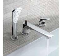 Kludi Mélangeur bain 3 trous Balance 524470575 chromé avec douche à main