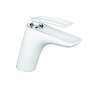Kludi Balance White mitigeur lavabo 520269175 chromé / blanc , sans jeu de déchets