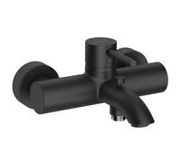 KLUDI BOZZ 386913976 Mitigeur monocommande pour baignoire et douche Montage mural Noir mat Inversion bain/douche 20 l/min