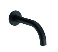 KLUDI BOZZ Bec déverseur pour baignoire, montage mural, saillie 160mm, 3850539, Couleur: noir mat