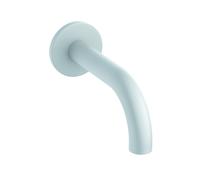 KLUDI BOZZ Bec déverseur pour baignoire, montage mural, saillie 160mm, 3850553, Couleur: Blanc mat