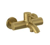 KLUDI BOZZ Mitigeur monocommandé pour bain et douche, montage mural, 38691N076, Couleur: Or brossÃ©