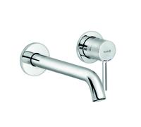 KLUDI BOZZ Mitigeur monocommandé mural encastré pour lavabo à deux trous, saillie 230mm, 382450576, Couleur: chrome