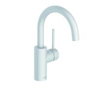 KLUDI BOZZ Mitigeur monocommandé pour lavabo, hauteur de bec 185mm, bec pivotant, sans garniture d'écoulement, 380285376, Couleur: Or brossÃ©
