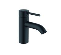 KLUDI BOZZ Mitigeur monocommandé pour lavabo, hauteur de bec 75mm, sans garniture d'écoulement, EcoPlus, 383893976, Couleur: noir mat