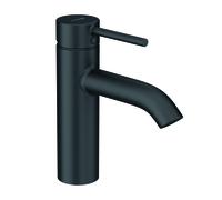 KLUDI BOZZ Mitigeur monocommandé pour lavabo, hauteur d'écoulement 100mm, sans garniture d'écoulement, 382823976, Couleur: noir mat