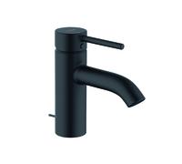 KLUDI BOZZ Mitigeur monocommandé pour lavabo, hauteur d'écoulement 75mm, EcoPlus, 382633976, Couleur: noir mat