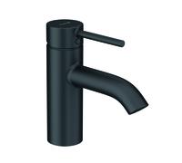 KLUDI BOZZ Mitigeur monocommandé pour lavabo, hauteur d'écoulement 75mm, sans garniture d'écoulement, 382723976, Couleur: noir mat