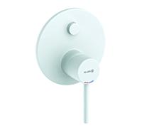 Kludi Bozz robinetterie de bain 387635376 robinetterie encastrée, intrinsèquement sûre contre le refoulement, blanc mat
