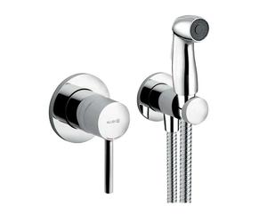 Kludi Bozz - Set de douchette de bidet avec vanne d’arrêt encastrée, chrome 389990576