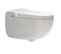 Kludi CleanTronic - Bidet électronique avec céramique et télécommande, Rimless, Spiralflush, blanc brillant 16WCW0143