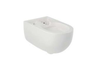 Kludi CleanTronic - WC suspendu pour unité de bidet SMART, Rimless, Spiralflush, blanc brillant 16WCW0043