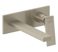 Kludi mural 2 trous DECUS 54244N575 210 mm, kit de construction fine, nickel brossé inoxydable