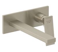 Raccord mural 2 trous Kludi 54245N575 240 mm, ensemble de construction fine en acier inoxydable, nickel brossé