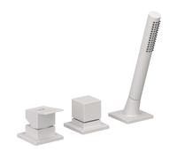 Kludi Decus - Mitigeur pour bord de baignoire, installation à 3 trous, blanc mat 544475375