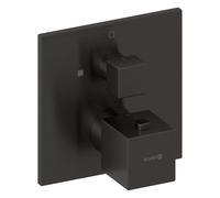 Kludi Decus - Mitigeur thermostatique de douche encastré, Gunmetal brossé 54885N275