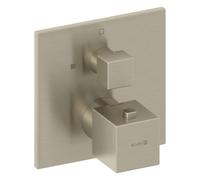 Mitigeur thermostatique de douche Kludi 54885N575 encastré, ensemble de finition, avec unité fonctionnelle, inox nickel brossé