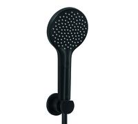 KLUDI DIVE Set de douchettes pour bain DIVE X, avec un type de jet, Eco, 6985039-00, Couleur: noir mat