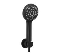 Kludi Dive - Set de pommeau de douche, support et tuyau, noir mat 6885039-00