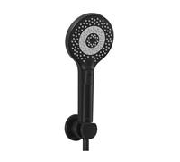 Kludi Dive - Set pomme de douche, support et flexible, 3 jets, noir mat 6995039-00