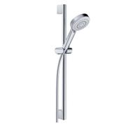 Kludi Dive - Set pommeau de douche, barre et flexible, 3 jets, chrome 6863005-00