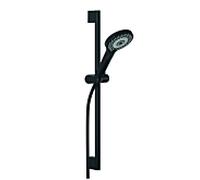 Kludi Dive - Set pomme de douche, barre et flexible, 3 jets, noir mat 6963039-00