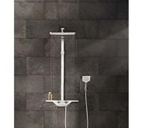 Kludi douche match0 8020091-00 blanc / chrome, avec douche de tête et douchette