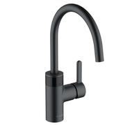 Kludi E-Go - Mitigeur électronique d'évier, alimentation depuis pile, noir mat 422106675