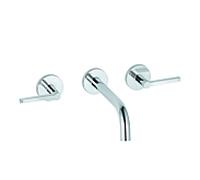 Kludi Ensemble complet coque et finition Nova Fonte 201440515 pour mitigeur lavabo trois trous, saillie 180mm, chromé