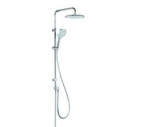 KLUDI FRESHLINE Dual Shower System, douche de tête réglable en hauteur et orientable, 8 l/min, chrome, 6709005-00WR9