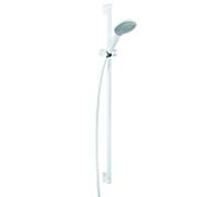 Kludi Freshline set de douche 6784091-00 blanc / chromé , avec barre murale 900mm, patins, douchette