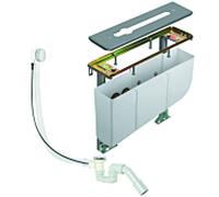 Kludi Rotexa - Set de garniture de vidage et corps encastré pour bord de baignoire, 3 trous 7881205-00