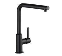 Kludi L-ine S - Mitigeur d'évier avec bec extractible, noir mat 408513975