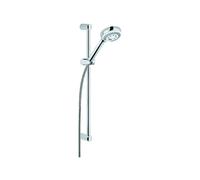 Kludi Logo - Colonne de douche avec pommeau de douche, support, barre et flexible, chrome 6836305-00