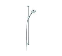 Kludi Logo - Colonne de douche avec pommeau de douche, support, barre et flexible, chrome 6839305-00