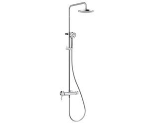 Kludi LOGO Colonne de douche en applique, Mitigeur monocommande, 6808505-00,