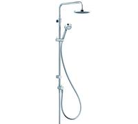 KLUDI LOGO Dual Shower System, douche de tête réglable en hauteur et orientable, nettoyage rapide du calcaire, chrome, 6809105-00