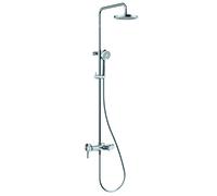 Kludi Logo système de douche double 6808305-00 chromé , avec tête et douchette, avec bec verseur